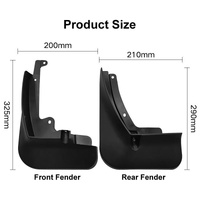 For Skoda Kamiq 2018-2022 4Pcs / Set Car Auto Soft Plastic Splash Flaps Fender Guard thumbnail