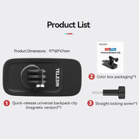 Universal Magnetic Backpack Mounting Bracket - Quick Release thumbnail
