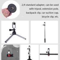 Aluminum Alloy Mini Tripod for Insta360 Go Dji Action and Gopro thumbnail