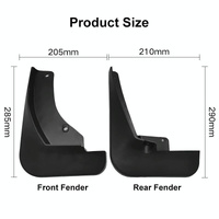 For Nissan Kicks 2017-2022 4Pcs / Set Car Auto Soft Plastic Splash Flaps Fender Guard thumbnail