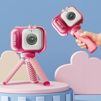 48Mp Dual Lens Kids Digital Camera With 2.4 Ips Screen And 32Gb Tf Card - Blue Fox - With 64G Tf Card Pink Bunny thumbnail