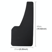 A Pair 3D Carbon Universal Racing Mudflaps Fender Guard thumbnail