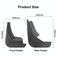 For Ford Fiesta 4Pcs / Set Car Auto Soft Plastic Splash Flaps Fender Guard thumbnail
