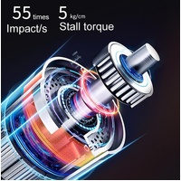 Electric Shock Muscle Massage Gun - Silver Pocket thumbnail