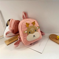 Adorable Bear Schoolbag for Kids - Cartoon Design - Bear Pink thumbnail