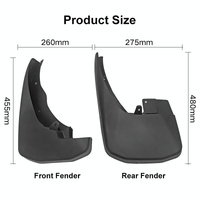 For Nissan Frontier Navarre 2015-2016 4Pcs / Set Car Auto Soft Plastic Splash Flaps Fender Guard thumbnail
