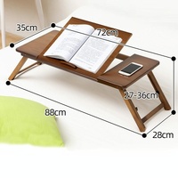 Adjustable Folding Laptop Desk for Dorm or Study - Height and Space Saver thumbnail
