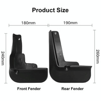 For Toyota Camry Sport 2018-2021 4Pcs / Set Car Auto Soft Plastic Splash Flaps Fender Guard thumbnail