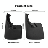 For Dodge Ram 1500 / 2500 / 3500 2010-2018 4Pcs / Set Car Auto Soft Plastic Splash Flaps Fender Guard thumbnail