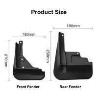 For Toyota Corolla 2020-2023 Us 4Pcs / Set Car Auto Soft Plastic Splash Flaps Fender Guard thumbnail