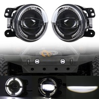 2 Pcs 4 Inch Car Led Angel Eyes Spotlight Modified Fog Lights For Jeep Wrangler / Dodge / Chrysler Pt Cruiser thumbnail