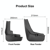 For Mitsubishi Eclipse Cross 2018-2020 4Pcs / Set Car Auto Soft Plastic Splash Flaps Fender Guard thumbnail