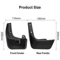 For Toyota Avanza 2012-2021 4Pcs / Set Car Auto Soft Plastic Splash Flaps Fender Guard thumbnail