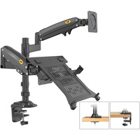 Full Motion Dual Arm Clamp for 22-32 Inch Lcd Tv Monitor Desk Holder with Gas Spring thumbnail