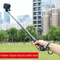 Foldable Tripod Selfie Stick for Action Cameras - 23.5-81cm Length thumbnail