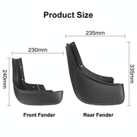 For Volvo Xc60 2014-2017 4Pcs / Set Car Auto Soft Plastic Splash Flaps Fender Guard thumbnail