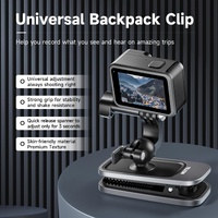 360 Degree Backpack Clip Mount for Action Camera - Rotating thumbnail