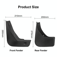 For Buick Encore 2013-2019 4Pcs / Set Car Auto Soft Plastic Splash Flaps Fender Guard thumbnail