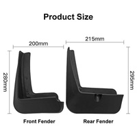For Hyundai Tucson 2015-2020 4Pcs / Set Car Auto Soft Plastic Splash Flaps Fender Guard thumbnail