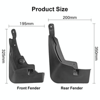 For Toyota Rav4 2019 4Pcs / Set Car Auto Soft Plastic Splash Flaps Fender Guard thumbnail
