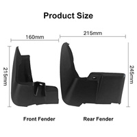 For Subaru Xv 2018-2021 4Pcs / Set Car Auto Soft Plastic Splash Flaps Fender Guard thumbnail
