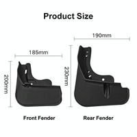 For Byd Atto 03 Yuan Plus 2022 4Pcs / Set Car Auto Soft Plastic Splash Flaps Fender Guard thumbnail