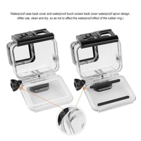 Waterproof Touch Back Cover for Gopro Hero7 - White / Silver thumbnail