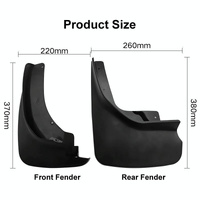 For Ford Explorer 2011-2019 4Pcs / Set Car Auto Soft Plastic Splash Flaps Fender Guard thumbnail