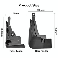 For Toyota Rav4 2019 4Pcs / Set Car Auto Soft Plastic Splash Flaps Fender Guard With Pedal thumbnail
