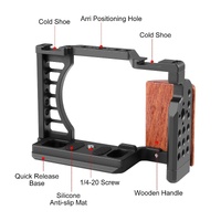 Sony Zv-E1 Camera Cage Stabilizer With Wood Handle thumbnail