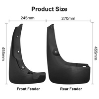 For Toyota Rav4 Wheel Eyebrow 2000-2005 4Pcs / Set Car Auto Soft Plastic Splash Flaps Fender Guard thumbnail