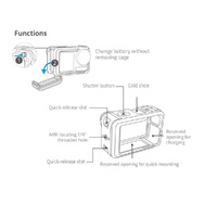 Protective Frame for Dji Action 3 Camera Housing thumbnail