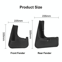 For Mitsubishi Outlander 2015-2019 4Pcs / Set Car Auto Soft Plastic Splash Flaps Fender Guard thumbnail