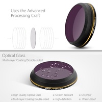 Gold Edge Hd Lens Filter for Dji Inspire 2 / X4s Drone thumbnail