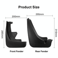 For Mazda Cx-3 2015-2021 4Pcs / Set Car Auto Soft Plastic Splash Flaps Fender Guard thumbnail