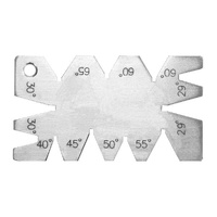 Thread Cutting Angle Gauge - Stainless Steel Measuring Tool thumbnail