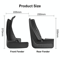 For Volkswagen Tiguan Lr-Line 2018-2020 4Pcs / Set Car Auto Soft Plastic Splash Flaps Fender Guard thumbnail