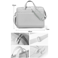 Portable Gaming Laptop Shoulder Bag - Crossbody Air Bag - Light Gray thumbnail