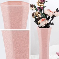 3-piece Plastic Hydroponic Vase Set for Creative Home Decor - White thumbnail