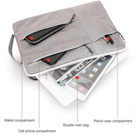 Portable Laptop Handbag - Fits 13-13.3 Inch - Casual Design - Grey thumbnail