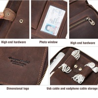 Black Leather Business Handbag for Computer Protection thumbnail