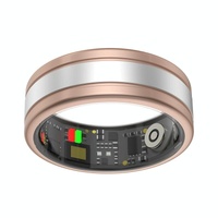 Smart Ring With Heart Rate Blood Oxygen Sleep Tracking - R18 Size 9 - Black thumbnail