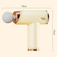 Silent Fascia Gun For Muscle Relaxation - High Frequency Vibration Massager - White thumbnail