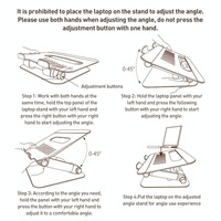 Silver Foldable Swivel Laptop Stand thumbnail