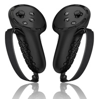 Non-slip Silicone Cover for Meta Quest 3 Vr Controllers - Black thumbnail