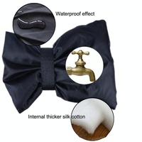 Outdoor Faucet Frost Protection Cover - Oxford Cloth Hook and Loop Fastener Black thumbnail
