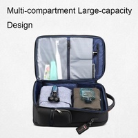 Black Multifunctional Anti-theft Laptop Backpack with Usb Charging Hole thumbnail