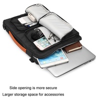 13.3-14 Inch Laptop Shoulder Bag with Messenger Style - Black thumbnail