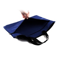 Double Zipper Canvas Storage Bag - Portable and Simple - Dark Blue thumbnail