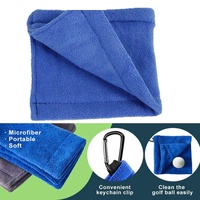Blue Terry Towel for Wet and Dry Golf Cleaning with Hook thumbnail